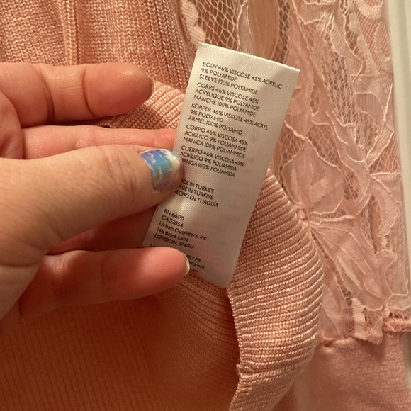 NWT Pink Anthropologie Sweater 2x - Picture 5 of 6